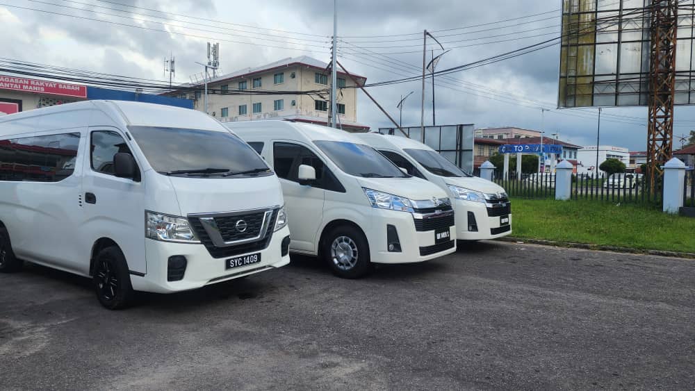 ZahraGO Nissan Urvan and Toyota Hiace vans for group transport in Sabah
